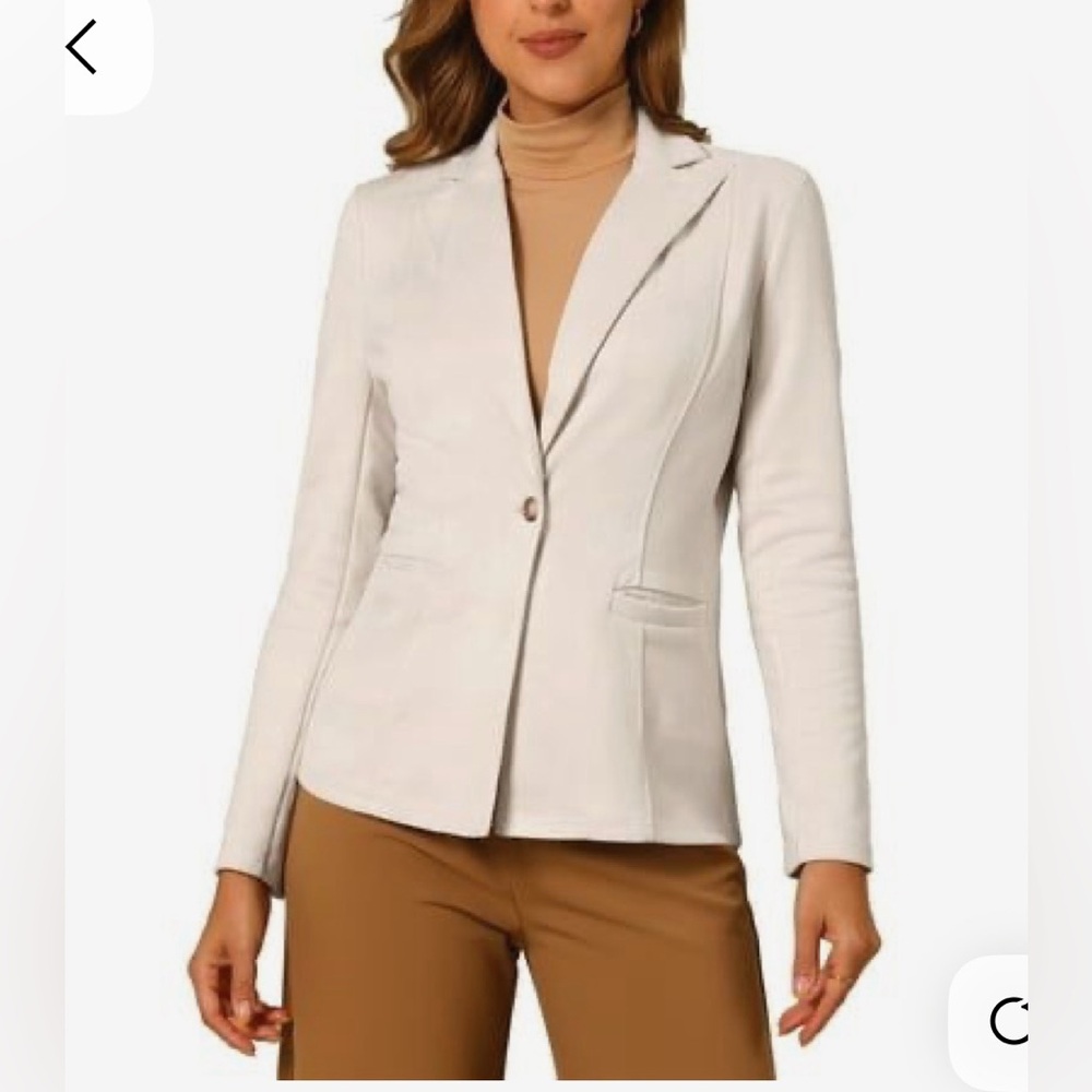 Off-White One button Blazer with Tailored fit - Picture 4 of 15